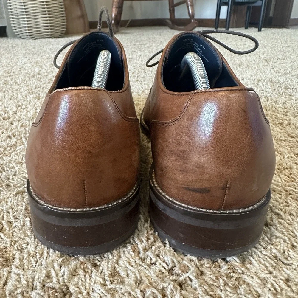 Cole Haan Dress Shoes Mens 11 M Lenox Hill‎ Split Toe Oxford Tan Style C11629